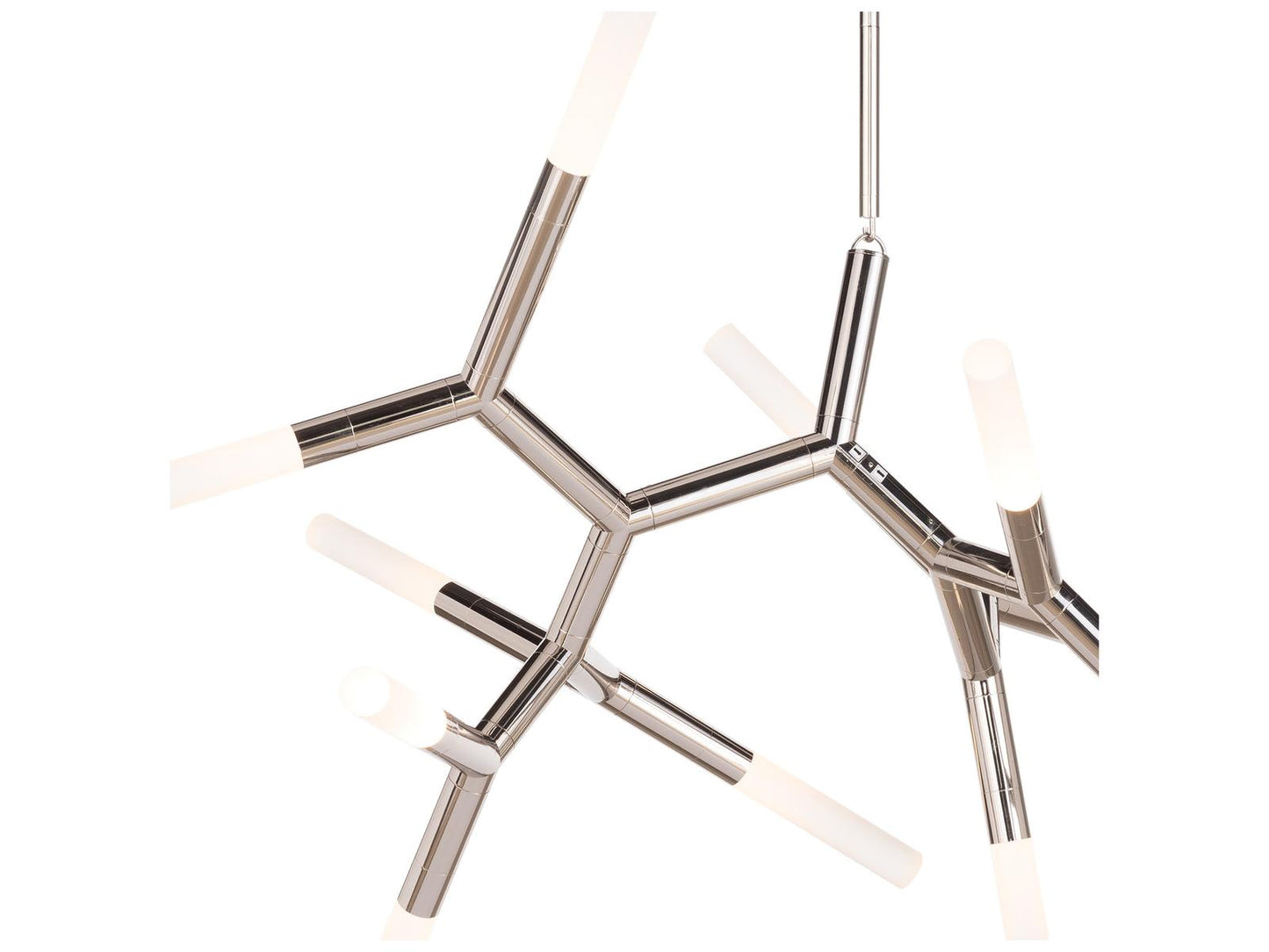 Regina Andrew 13-Light Traveler Chandelier in Polished Nickel with Frosted Acrylic