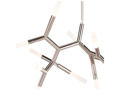 Regina Andrew 13-Light Traveler Chandelier in Polished Nickel with Frosted Acrylic