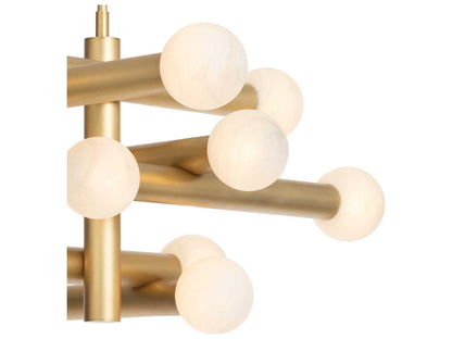 Regina Andrew 12-Light Dion Chandelier Natural Brass Globe Tiered