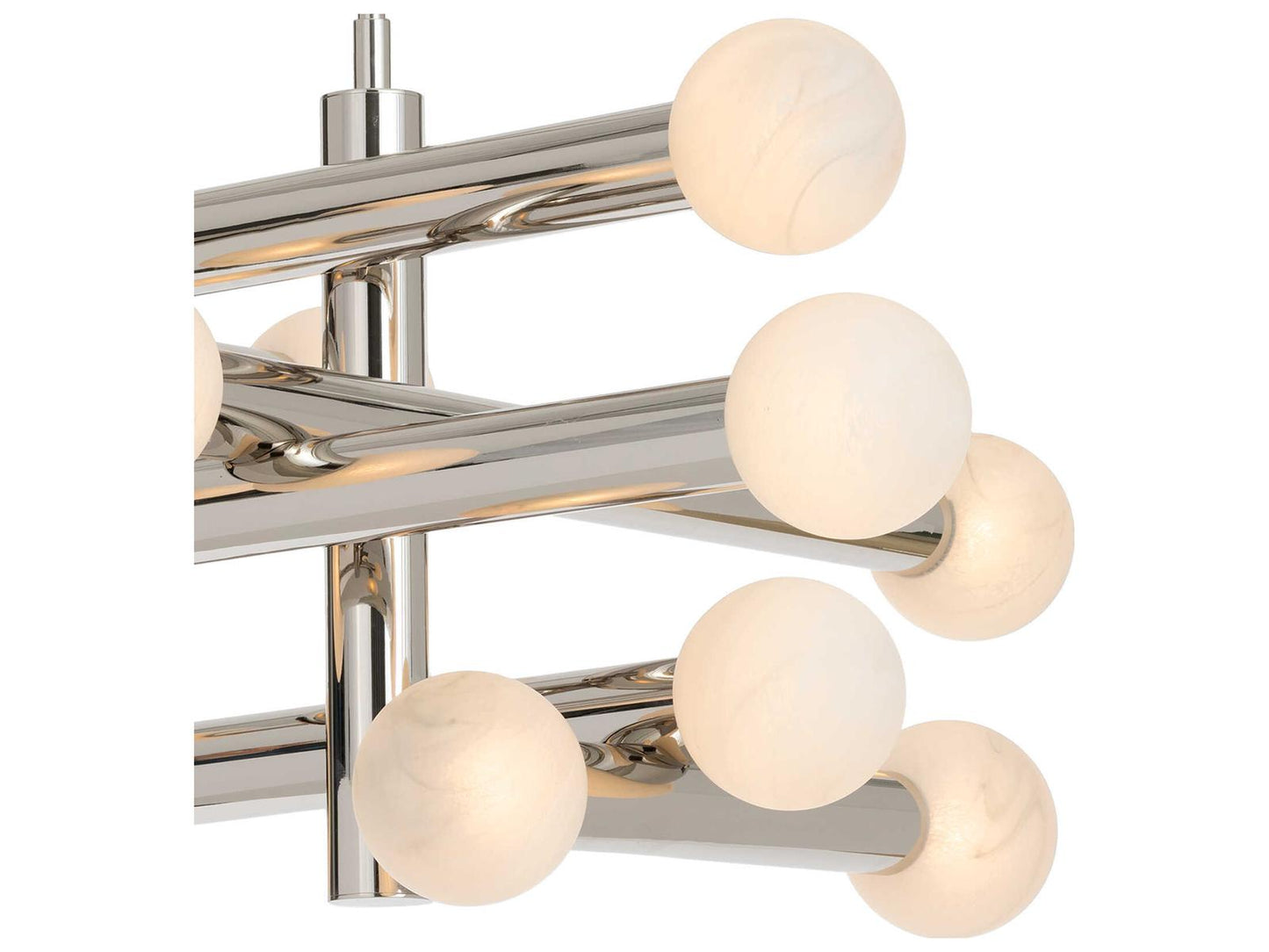 Regina Andrew Dion 12-Light Polished Nickel Globe Tiered LED Chandelier