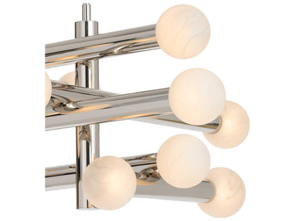 Regina Andrew Dion 12-Light Polished Nickel Globe Tiered LED Chandelier