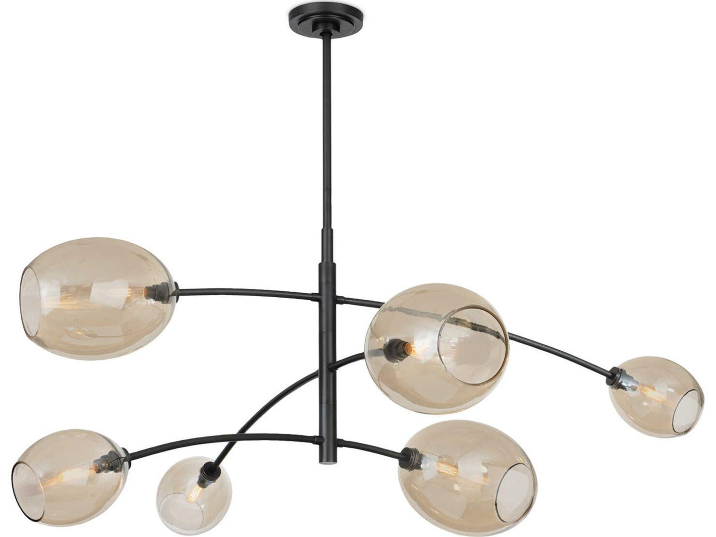 Regina Andrew 6-Light Artemis Chandelier in Oil Rubbed Bronze with Champagne Glass