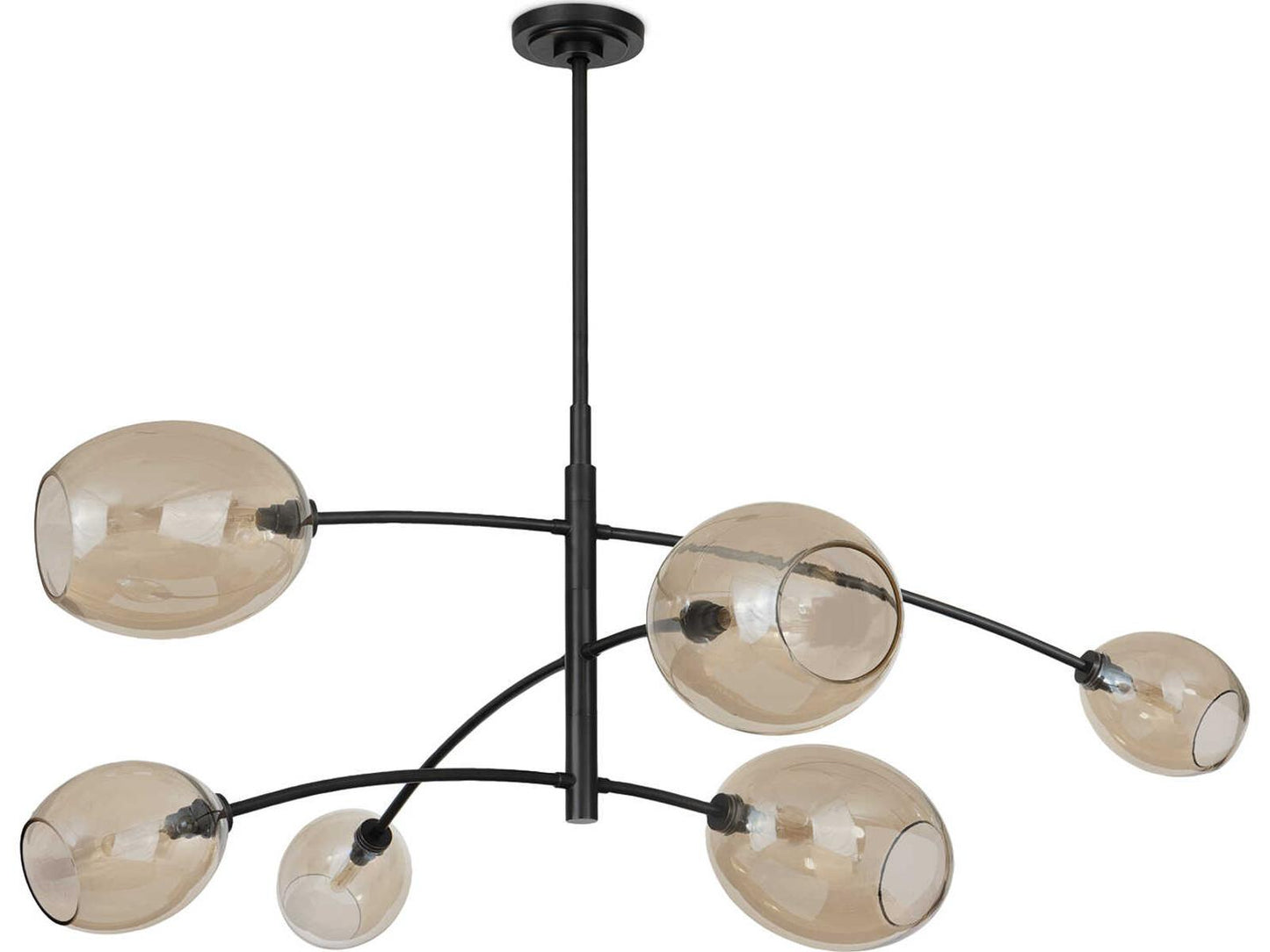Regina Andrew 6-Light Artemis Chandelier in Oil Rubbed Bronze with Champagne Glass