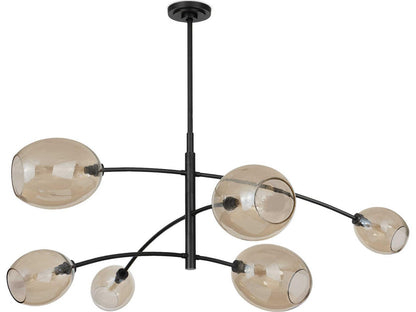 Regina Andrew 6-Light Artemis Chandelier in Oil Rubbed Bronze with Champagne Glass