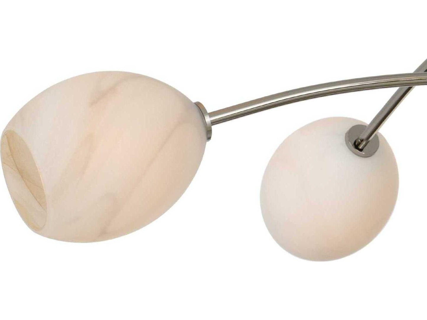 Regina Andrew 6-Light Artemis Chandelier in Polished Nickel with Alabaster Glass