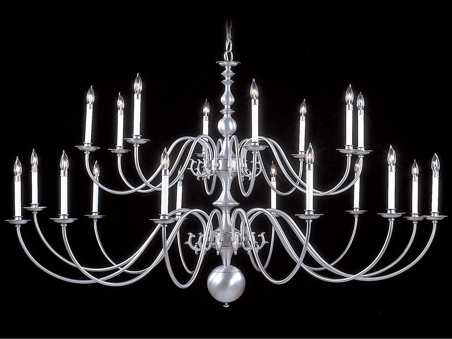 Framburg Jamestown 20-Light Chandelier Colonial Style