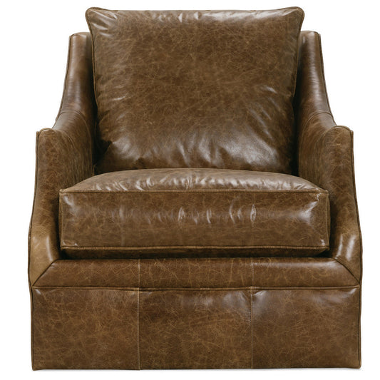Kara Leather Swivel Chair