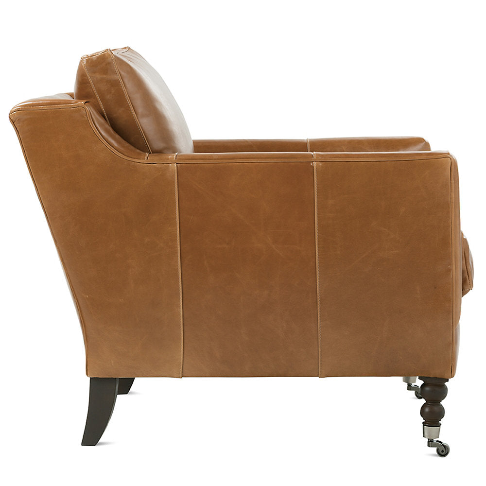 Madeline Leather Stationary Chair