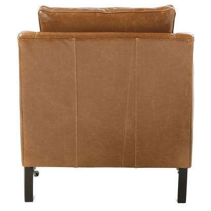Madeline Leather Stationary Chair