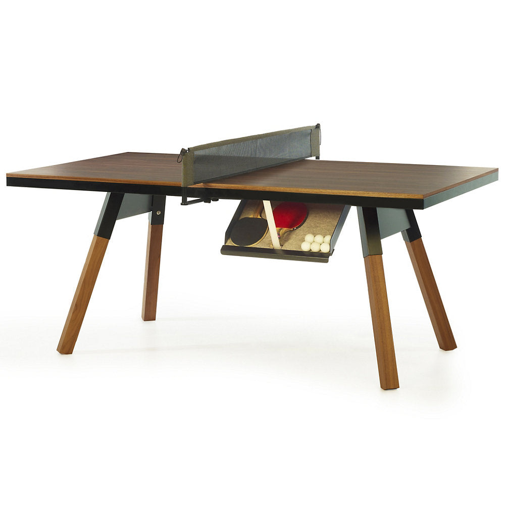 You and Me Walnut Ping Pong Table