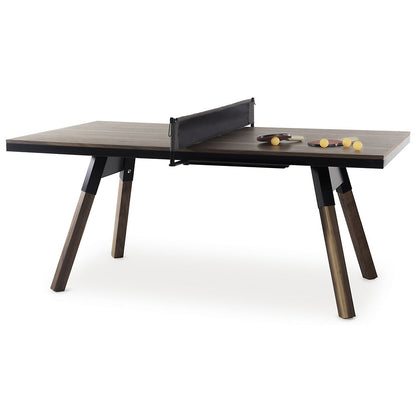 You and Me Walnut Ping Pong Table