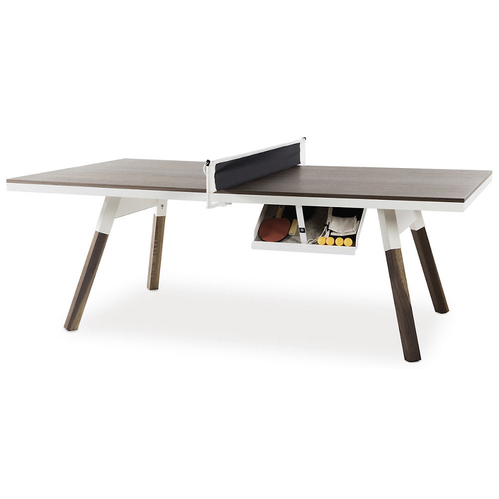 You and Me Walnut Ping Pong Table