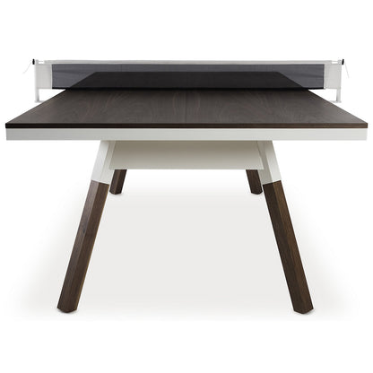 You and Me Walnut Ping Pong Table