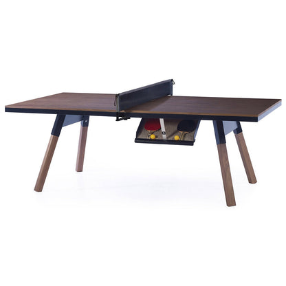 You and Me Walnut Ping Pong Table
