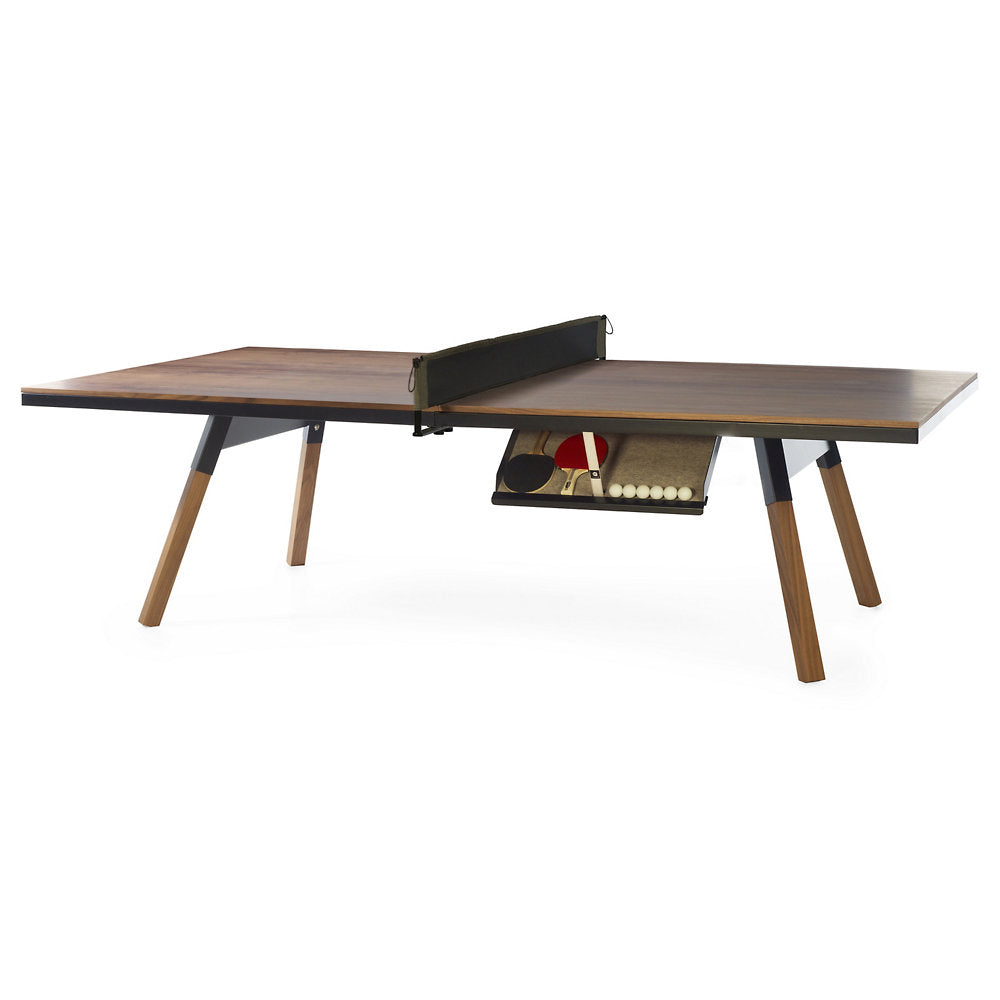 You and Me Walnut Ping Pong Table