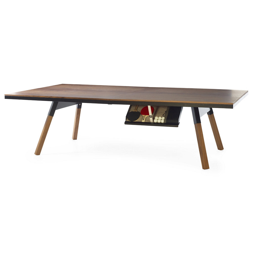 You and Me Walnut Ping Pong Table