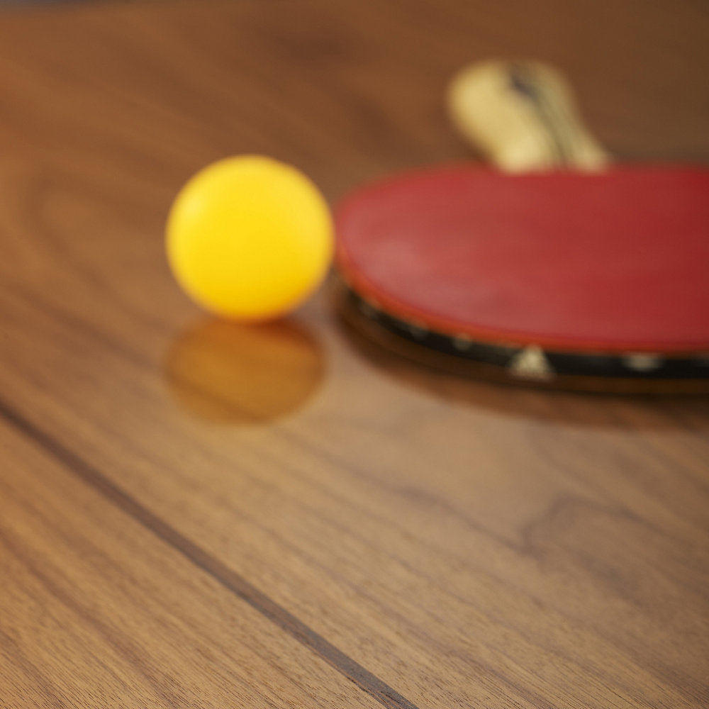 You and Me Walnut Ping Pong Table