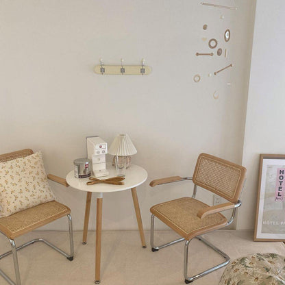 Rattan Pleated Table lamp ∅ 9.4″ x H 11″ / Dia 24cm x H 28cm / White & Nature rattan / USB Plug 灯具