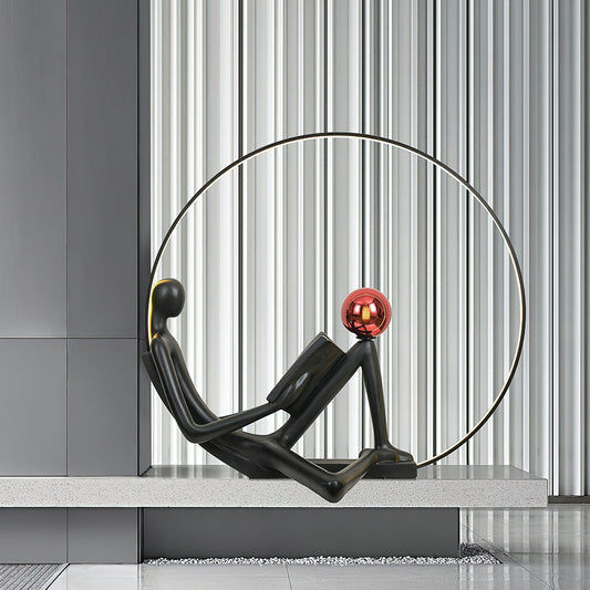 Reader Sculpture Floor Lamp Floor lamp