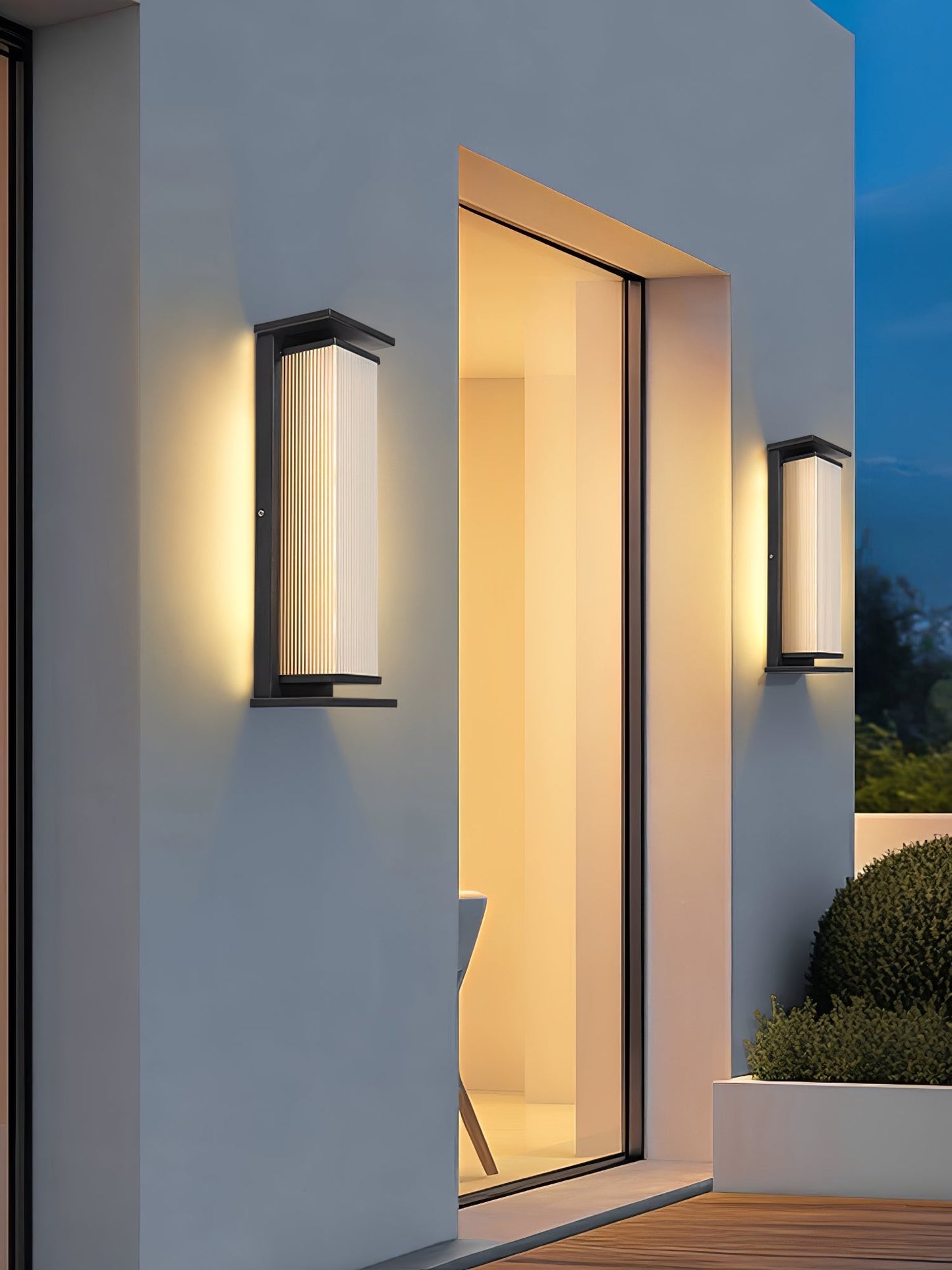 Rectangular Box Solar Outdoor Wall Lamp Outdoor Lighting