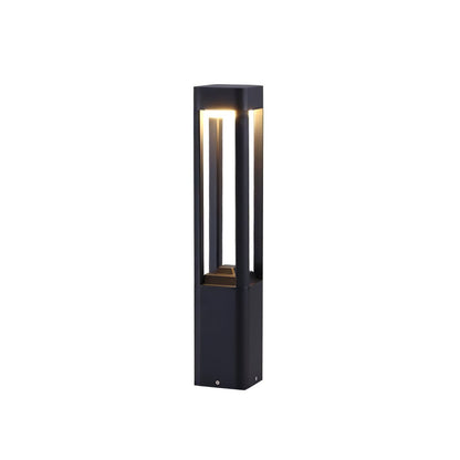 Rectangular Column Garden Outdoor Light ∅ 3.9″ x H 23.6″ / Dia 10cm x H 60cm / Black / Warm Light Table lamp
