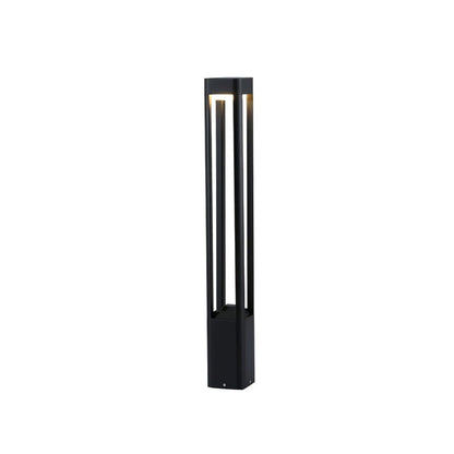Rectangular Column Garden Outdoor Light ∅ 3.9″ x H 35.4″ / Dia 10cm x H 90cm / Black / Warm Light Table lamp