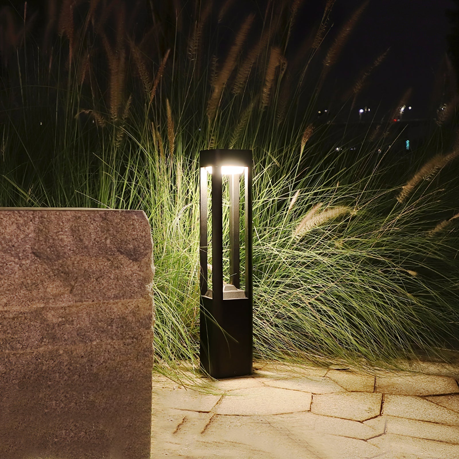 Rectangular Column Garden Outdoor Light Table lamp