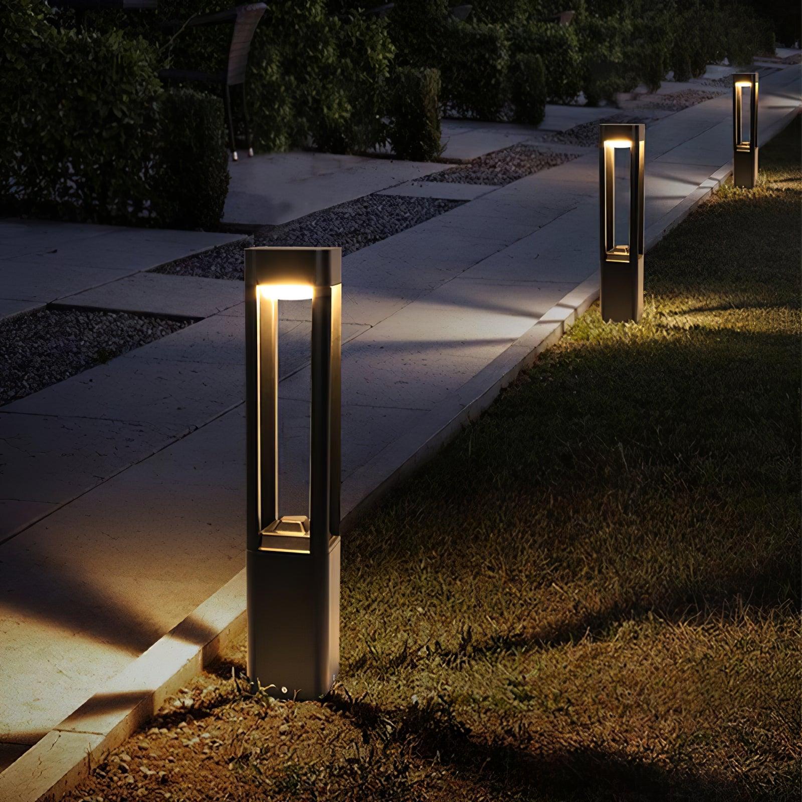 Rectangular Column Garden Outdoor Light Table lamp