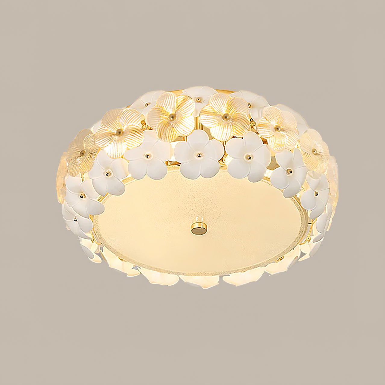 Regina Flowers Ceiling Lamp ∅ 20.4″ x H 8.2″ / Dia 52cm x H 21cm / White Ceiling lamp