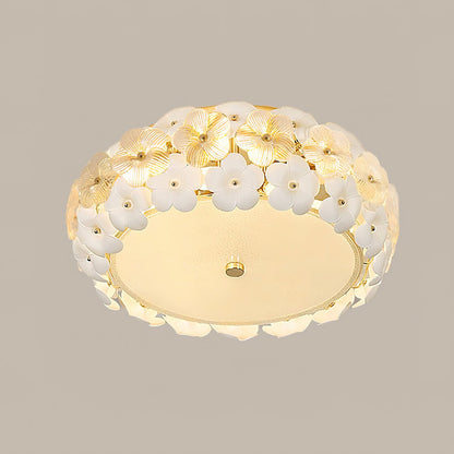 Regina Flowers Ceiling Lamp ∅ 20.4″ x H 8.2″ / Dia 52cm x H 21cm / White Ceiling lamp