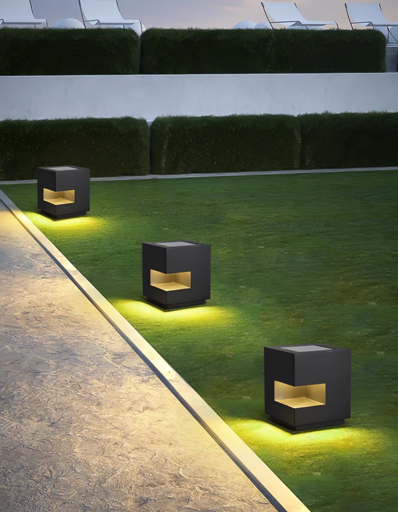 Regular Cube Post Outdoor Light Table lamp