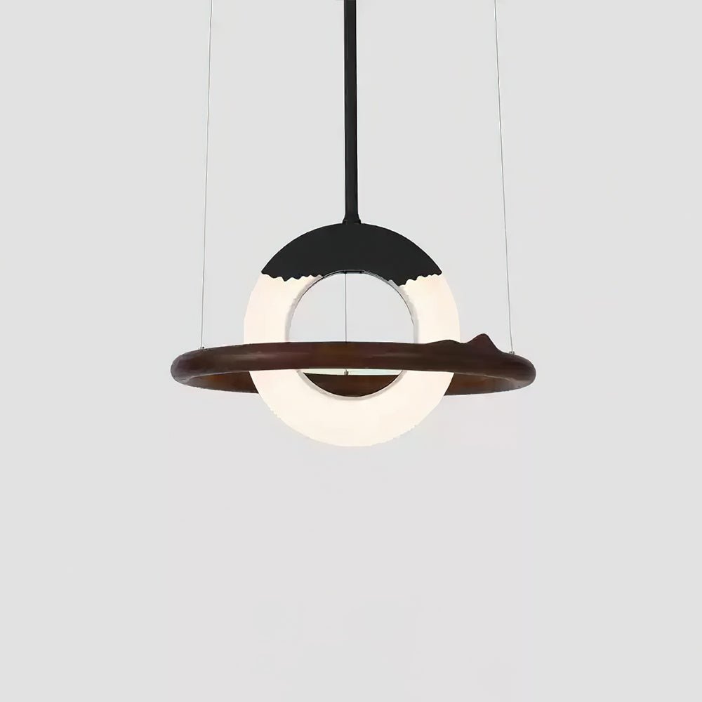 Reincarnation Pendant Lamp ∅ 23.6 x H 43.3’’ / Walnut Color / Warm Light Pendant light