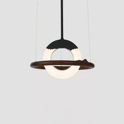 Reincarnation Pendant Lamp ∅ 23.6 x H 43.3’’ / Walnut Color / Warm Light Pendant light