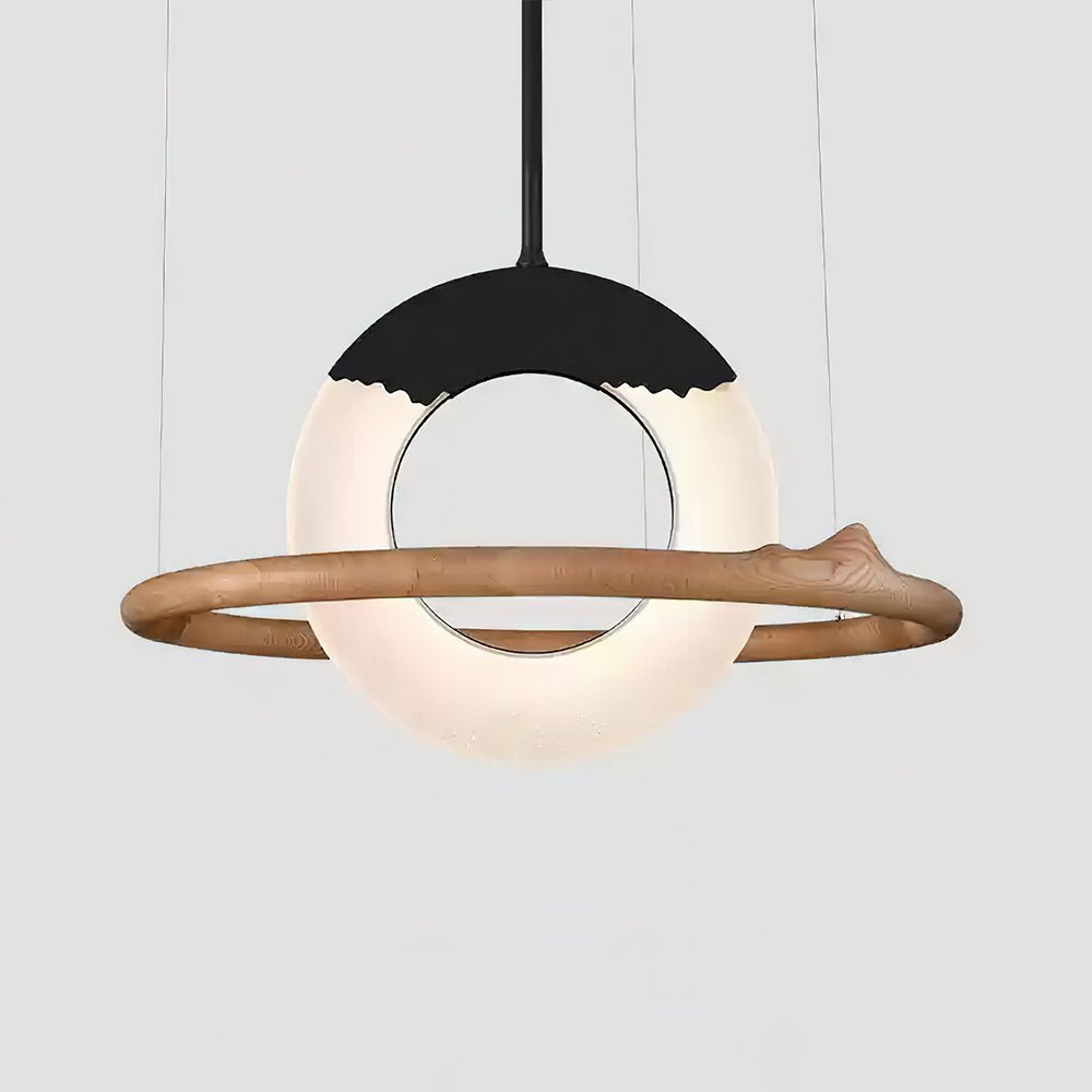 Reincarnation Pendant Lamp ∅ 39.4 x H 43.3’’ / Wood Color / Warm Light Pendant light