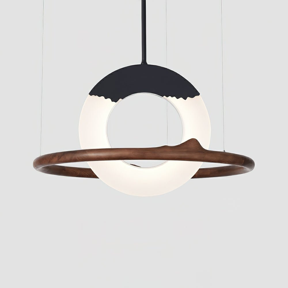 Reincarnation Pendant Lamp ∅ 39.4 x H 43.3’’ / Walnut Color / Warm Light Pendant light