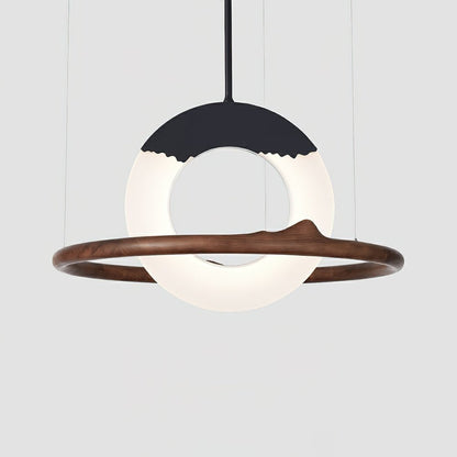 Reincarnation Pendant Lamp ∅ 39.4 x H 43.3’’ / Walnut Color / Warm Light Pendant light