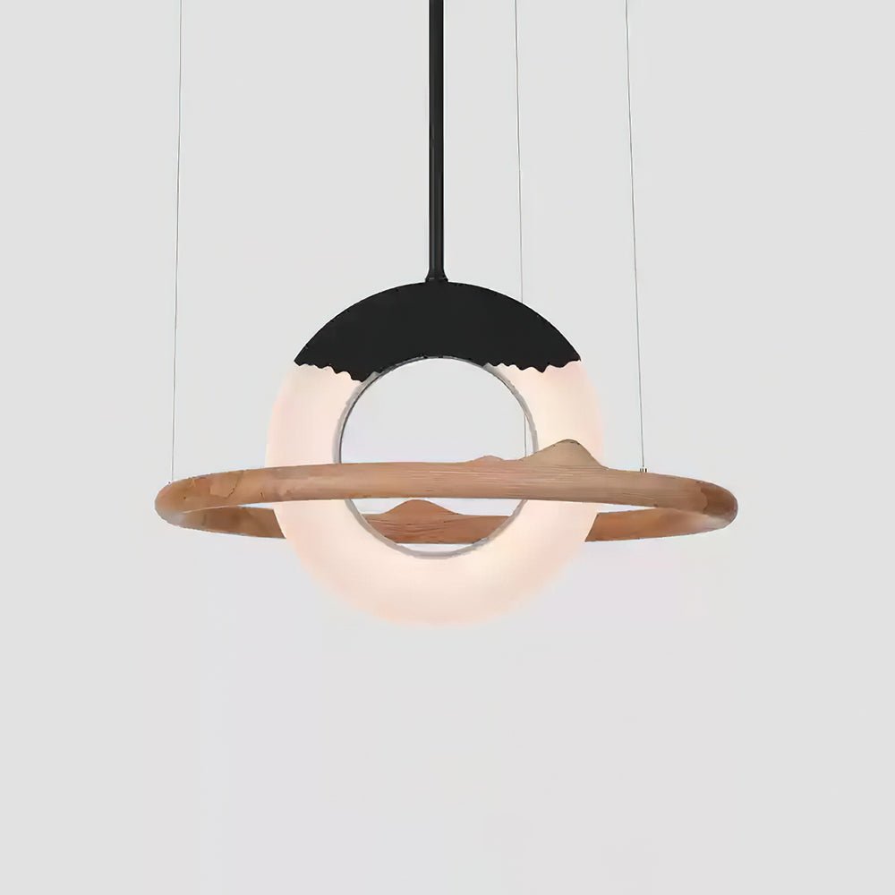 Reincarnation Pendant Lamp ∅ 31.5 x H 43.3’’ / Wood Color / Warm Light Pendant light