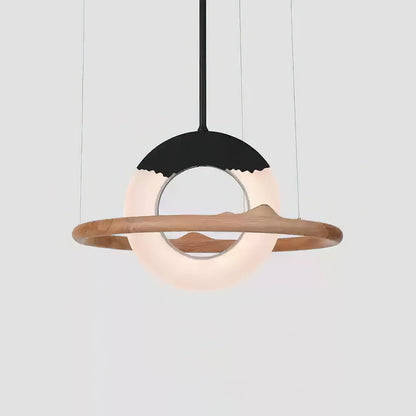 Reincarnation Pendant Lamp ∅ 31.5 x H 43.3’’ / Wood Color / Warm Light Pendant light