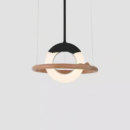 Reincarnation Pendant Lamp ∅ 23.6 x H 43.3’’ / Wood Color / Warm Light Pendant light
