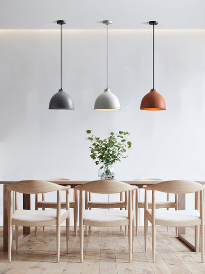 Resin Bowl Pendant Lamp