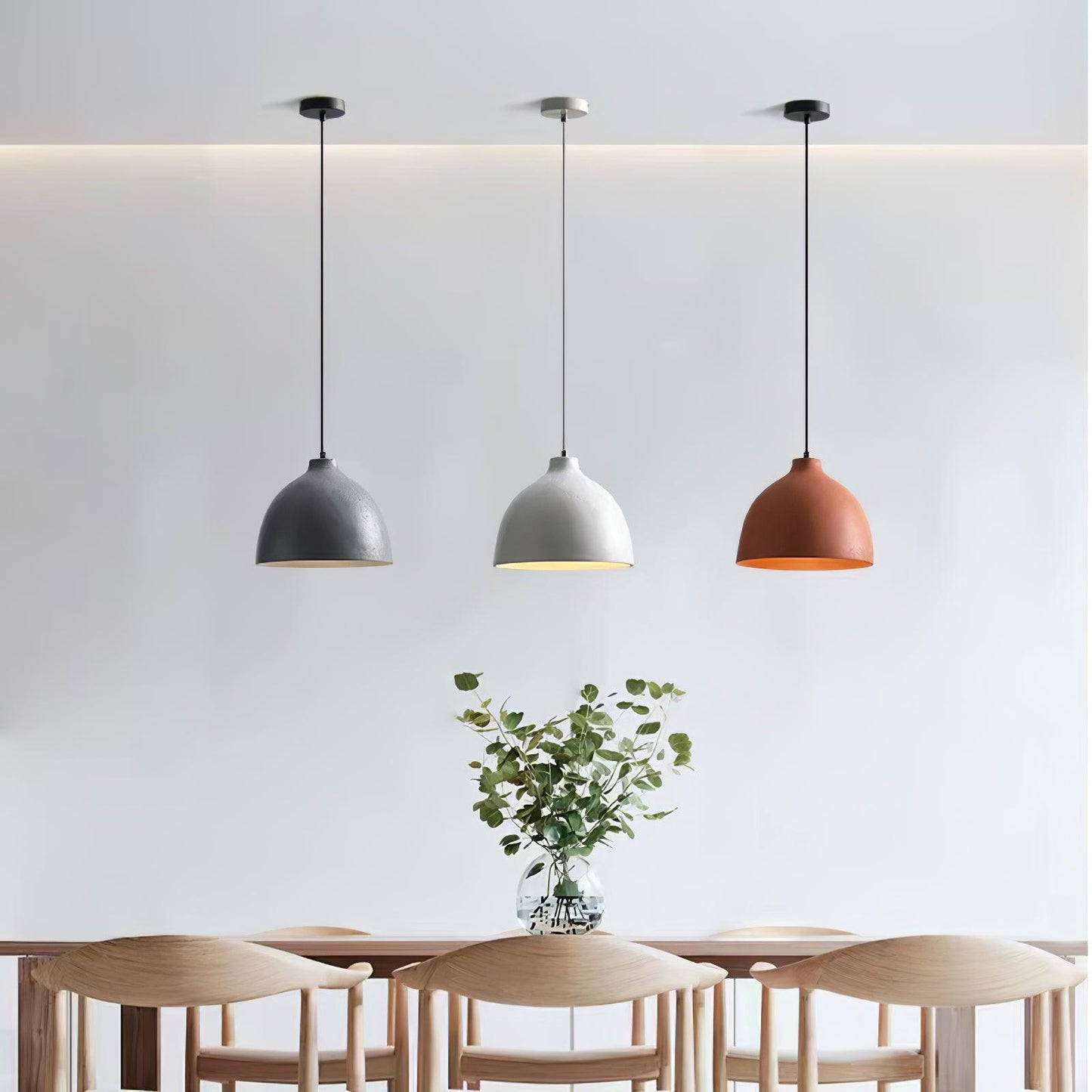 Resin Bowl Pendant Lamp
