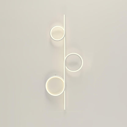 Rhythmic Line Wall Light 3 rings ∅ 31.5″ x H 12.6″ / Dia 80cm x H 32cm / White / Three-Color Changing Light Wall lamp