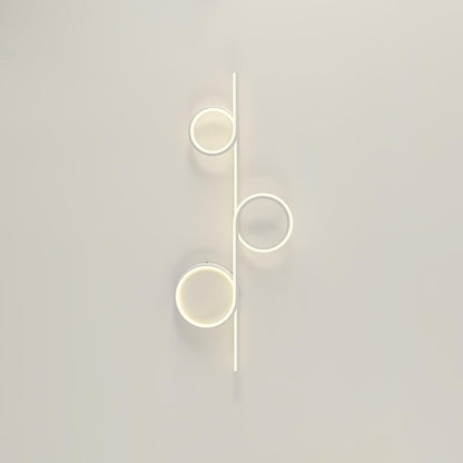 Rhythmic Line Wall Light 3 rings ∅ 23.6″ x H 12.6″ / Dia 60cm x H 32cm / White / Three-Color Changing Light Wall lamp