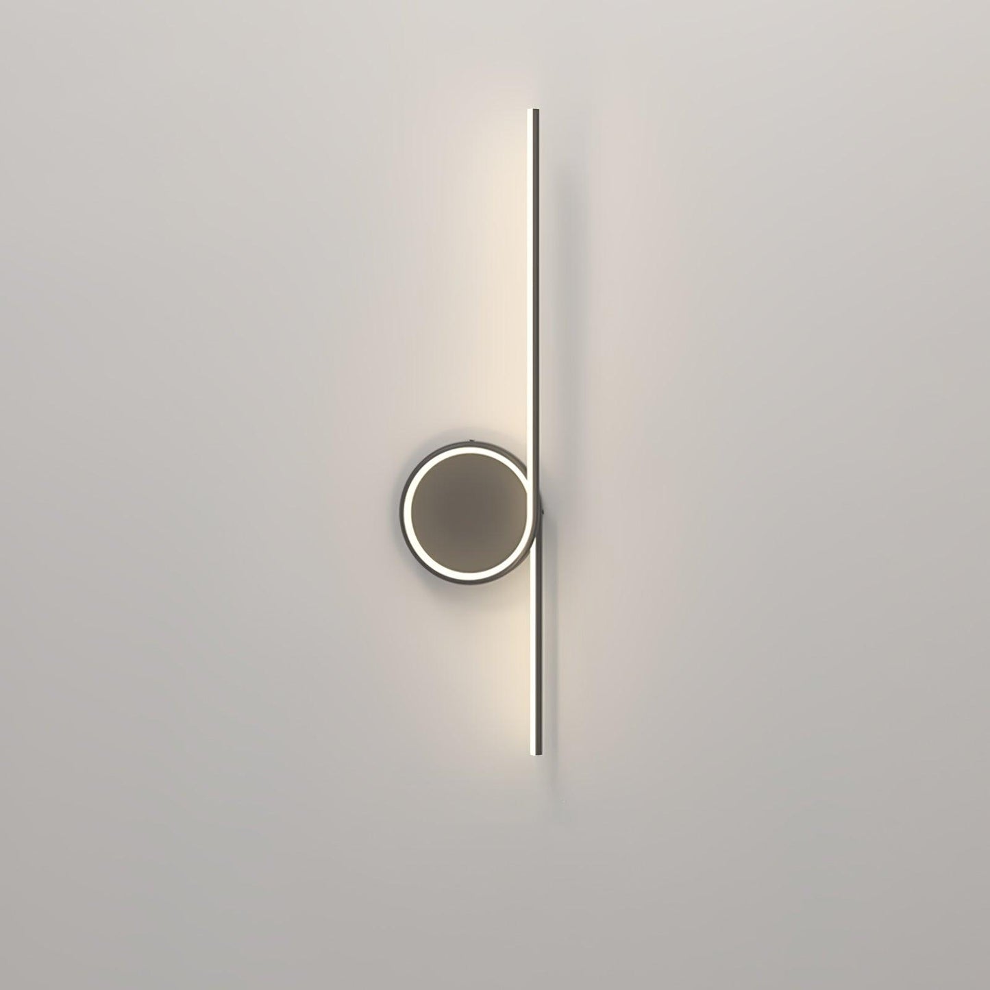 Rhythmic Line Wall Light 1 ring ∅ 23.6″ x H 7.1″ / Dia 60cm x H 18cm / Black / Three-Color Changing Light Wall lamp