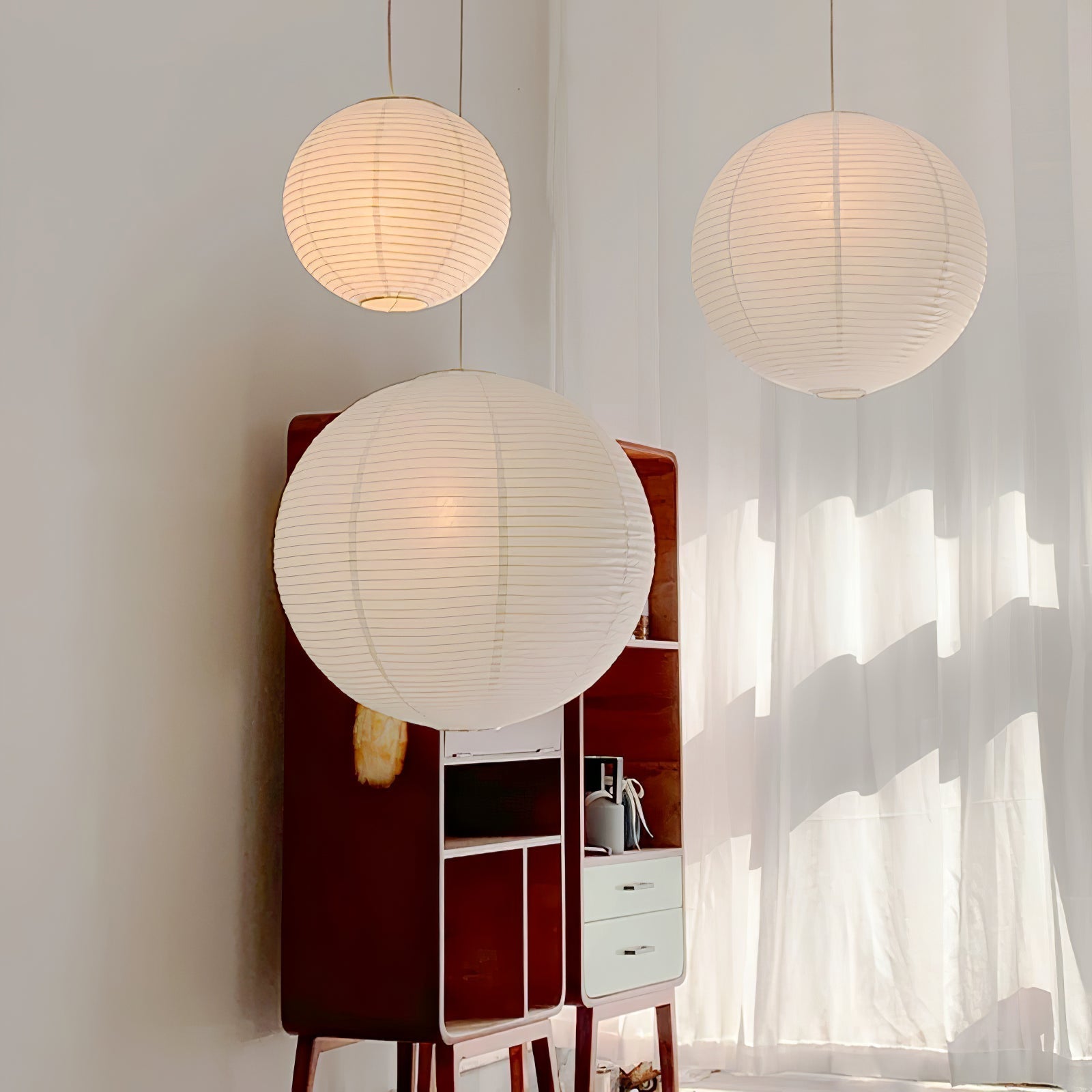 Akari A Round Swag Light 1001 Pendant light