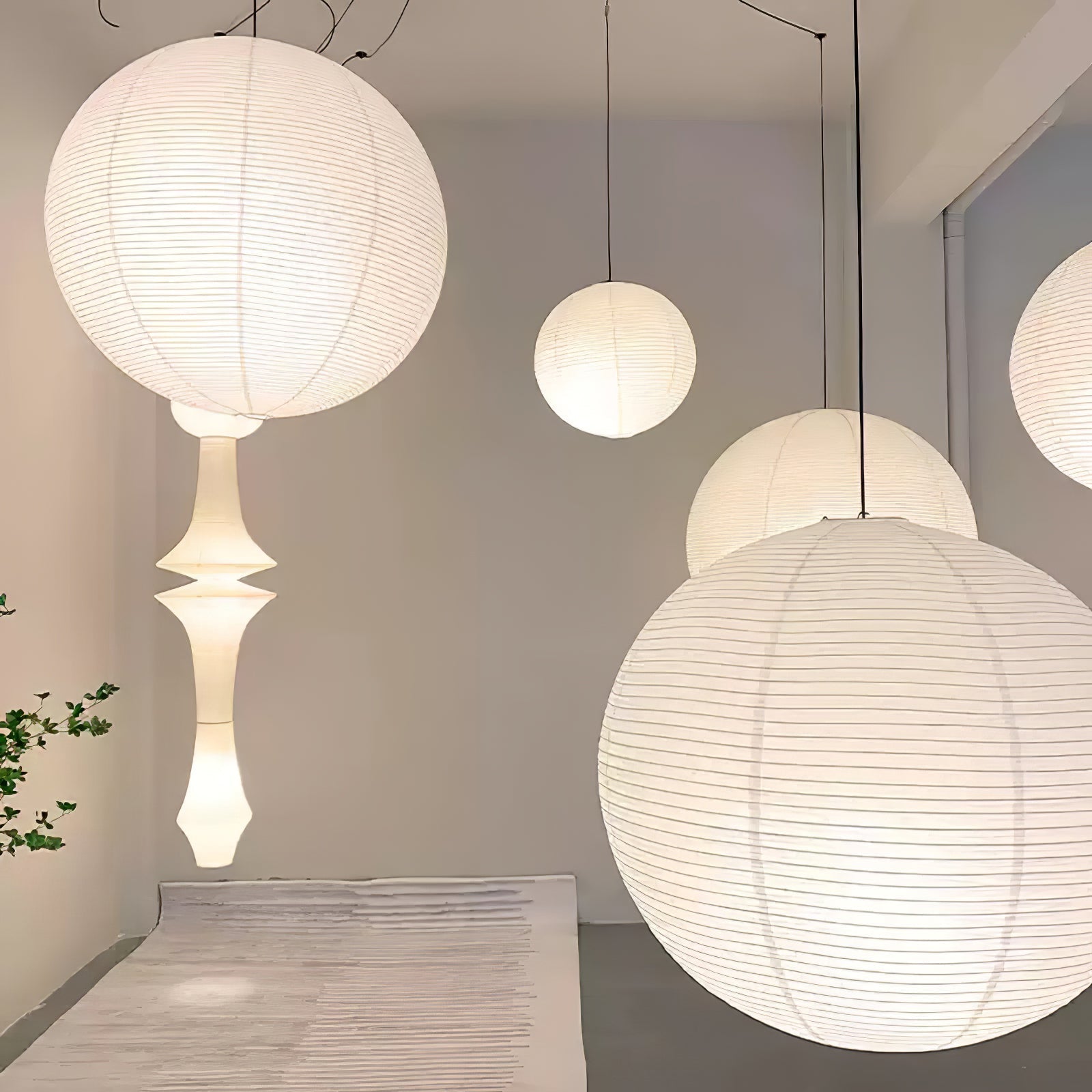 Akari A Round Swag Light 1001 Pendant light