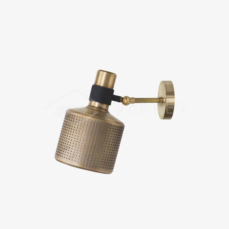 Riddle Wall Light 1 head ∅ 4.7″ x H 7.5″ / Dia 12cm x H 19cm / Copper & Black Wall lamp