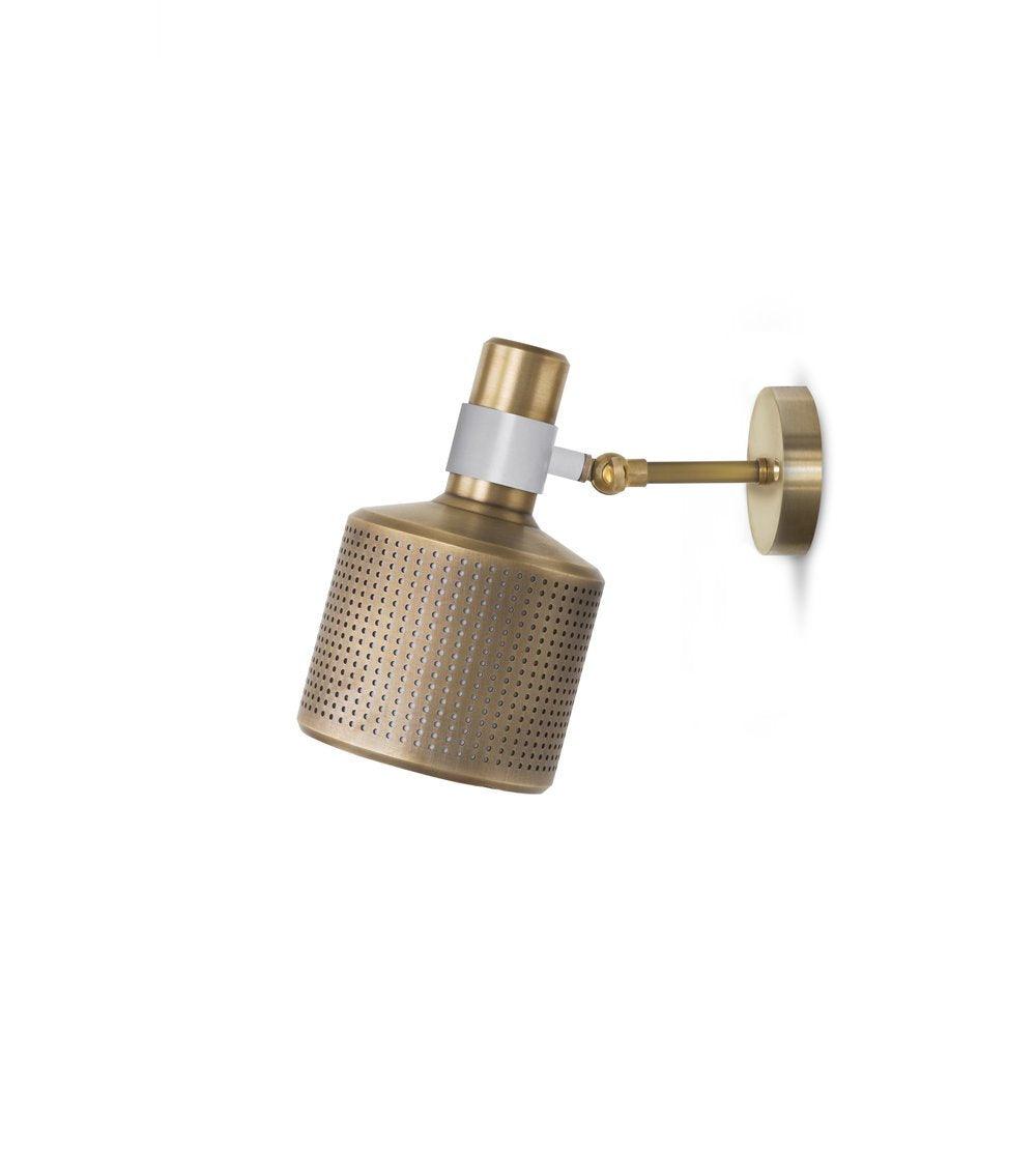 Riddle Wall Light 1 head ∅ 4.7″ x H 7.5″ / Dia 12cm x H 19cm / Copper & White Wall lamp