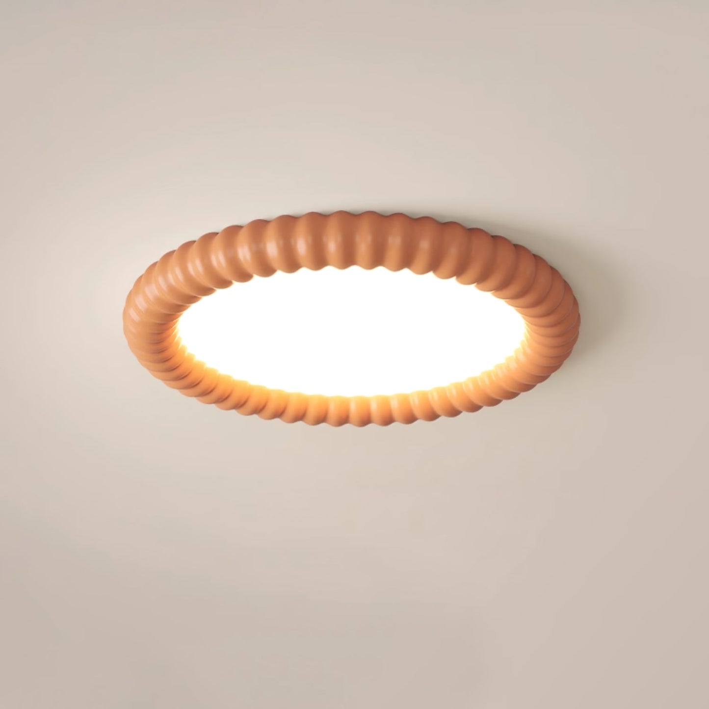 Ripple Halo Ceiling Light ∅ 19.7″ x H 2.8″ / Orange / Warm Light Ceiling lamp