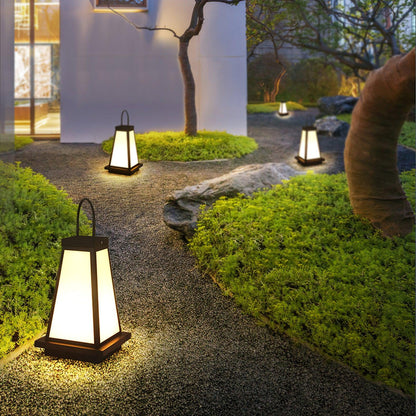Roam Lantern Garden Outdoor Lamp ∅ 9.8″ x H 19.7″ / Dia 25cm x H 50cm / Black & White / Warm Light Table lamp